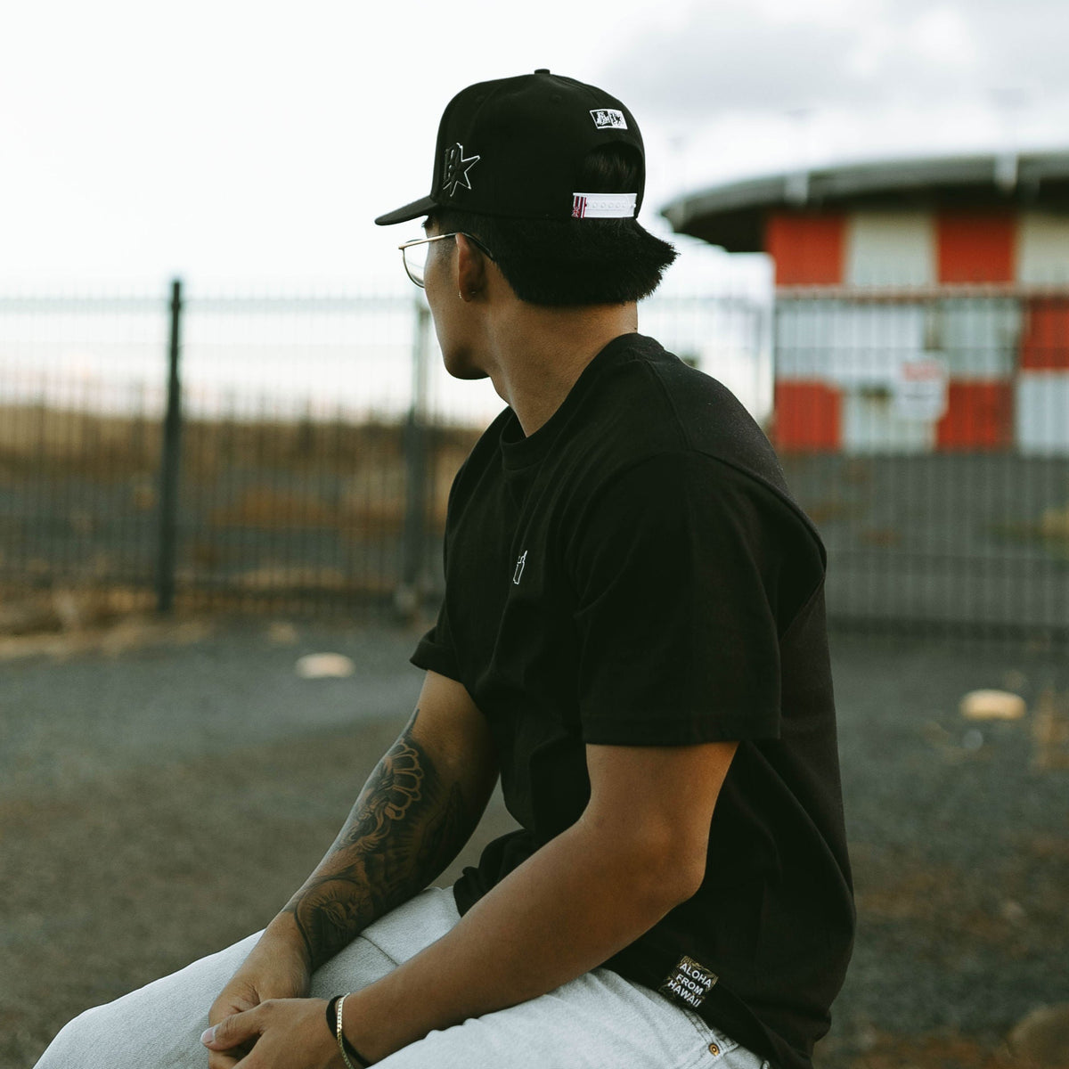 808ALLDAY X BUDZ&BADDIEZ Island Wide Black Classic Fit