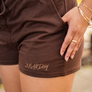 808ALLDAY Women's Cotton Essentials Mocha Shorts