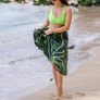 808ALLDAY Lime Green Floral Pareo