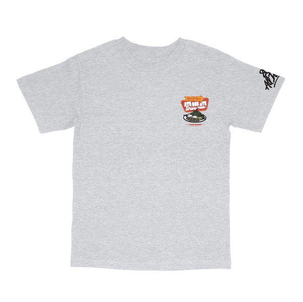 808ALLDAY Grey Plate Lunch T-Shirt