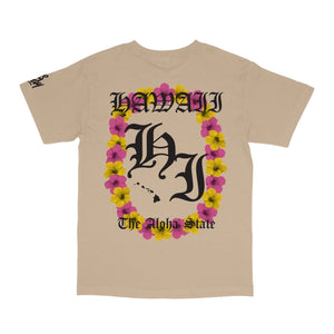 808ALLDAY Sand Hibiscus Lei T-Shirt