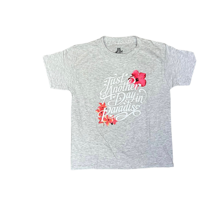 808ALLDAY Toddler / Youth Just Paradise Ash Grey T-Shirt