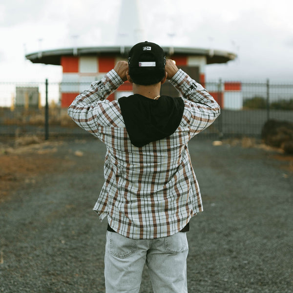 808ALLDAY X BUDZ&BADDIEZ Collab Hooded Flannel