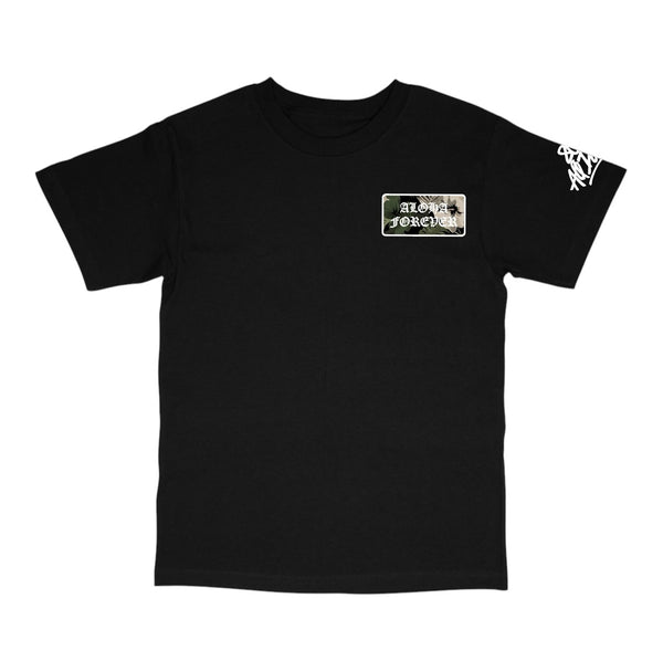 808ALLDAY Black Camo Floral AF T-Shirt