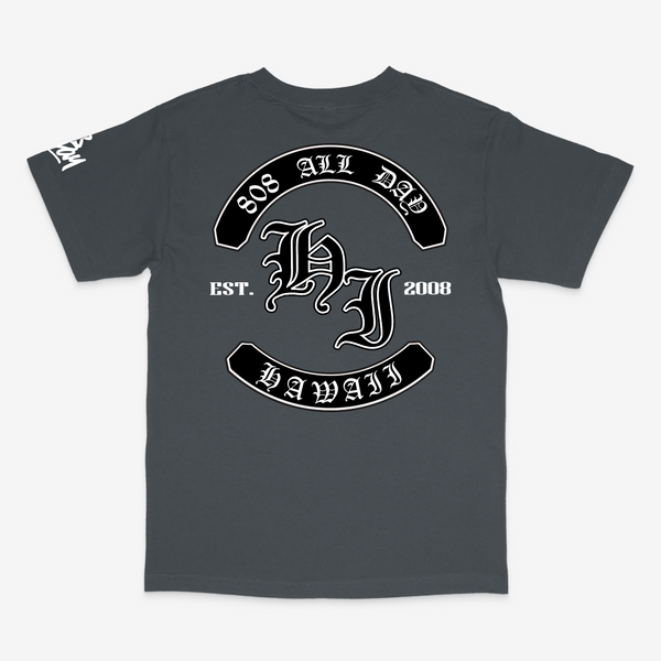 808ALLDAY Charcoal Banner T-Shirt