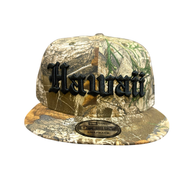 808ALLDAY New Era 9Fifty Real Tree Hawaii Snapback