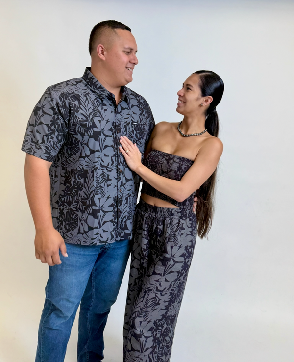 808ALLDAY Women's Black Floral Bandeau