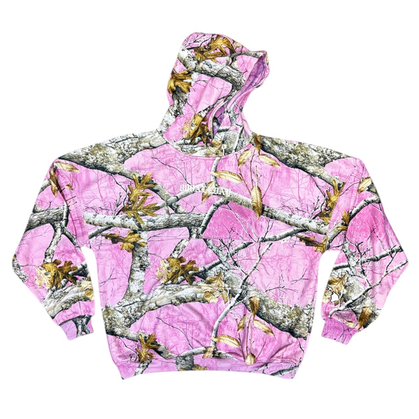 808ALLDAY Pink Real Tree Camo Hoodie