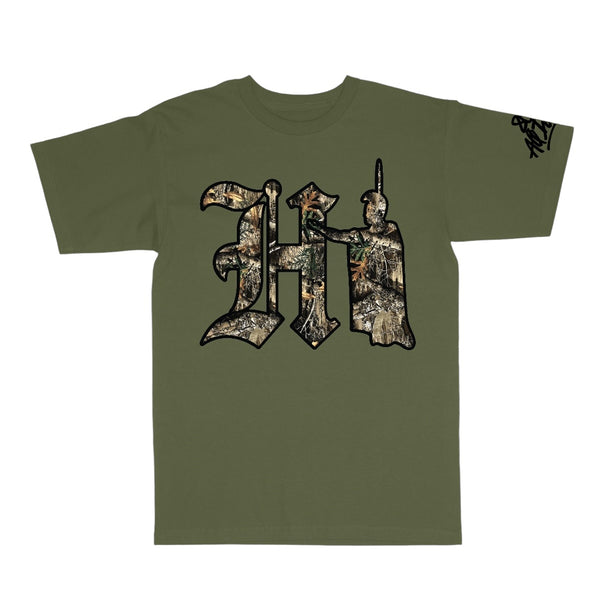 808ALLDAY Real Tree Camo HI Kam Olive Tee