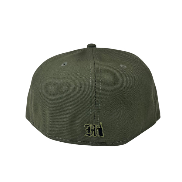 808ALLDAY New Era 59fifty Olive OE Hawaii Fitted Cap