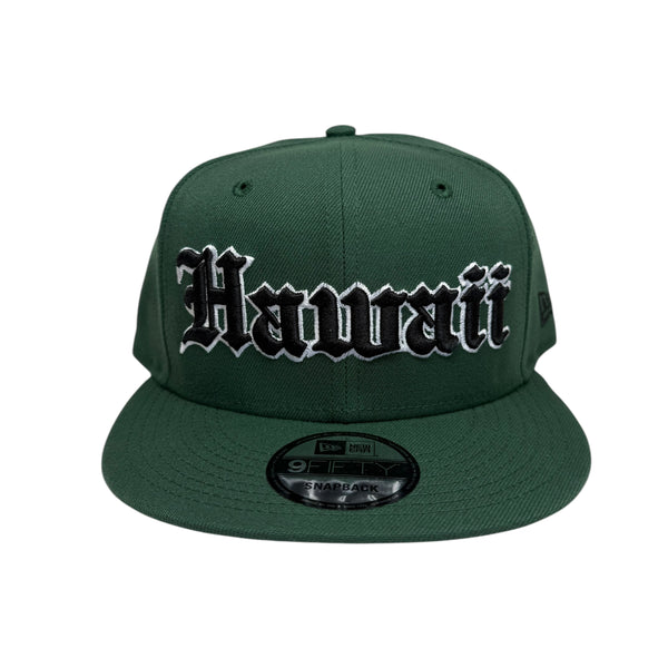 808ALLDAY New Era 9Fifty Green/Black OE Hawaii Snapback
