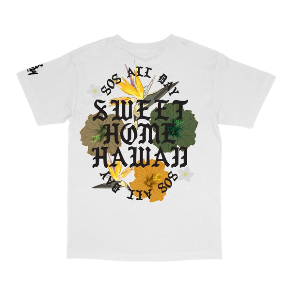 808ALLDAY SHH Floral Camo White T-Shirt