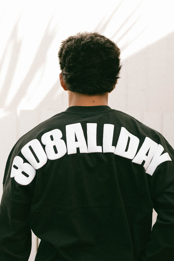 808ALLDAY Heavyweight Black Oversized Jersey L/S