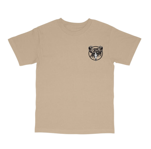 808ALLDAY Sand Axis Circle Tag T-Shirt