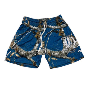 808ALLDAY Blue Real Tree Camo HI Mesh Shorts