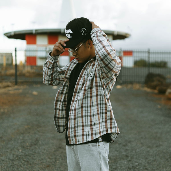 808ALLDAY X BUDZ&BADDIEZ Collab Hooded Flannel