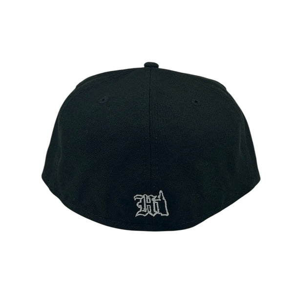 808ALLDAY New Era 59fifty Black Script Fitted Cap