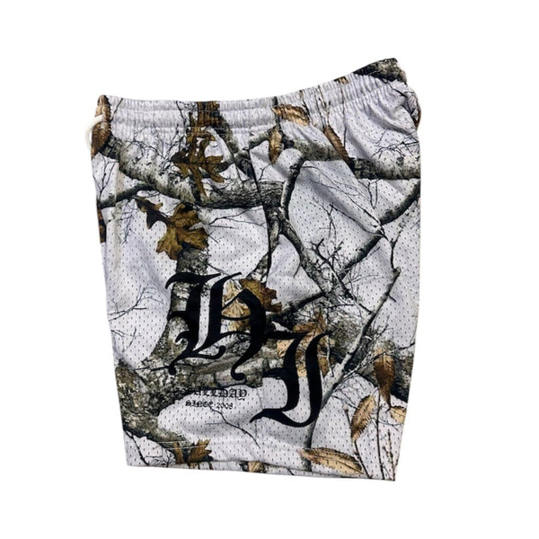 808ALLDAY White Real Tree Camo HI Mesh Shorts