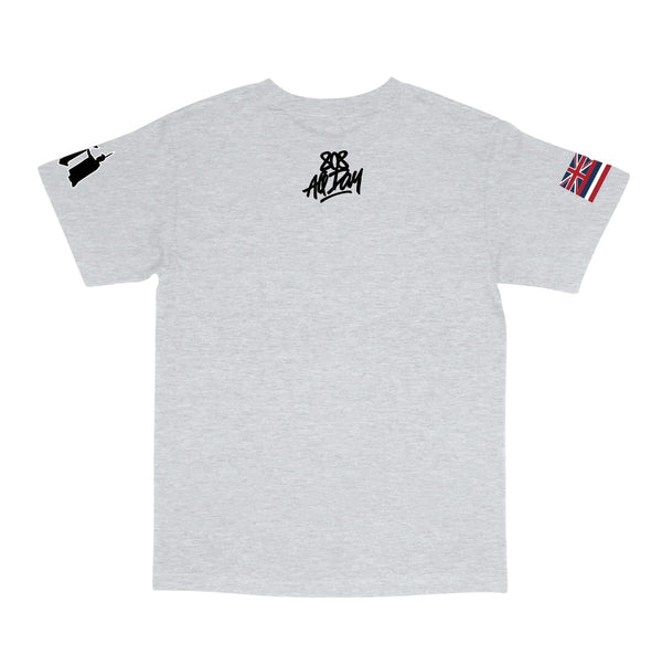 808ALLDAY Heather Grey Hawaii Real Tree T-Shirt