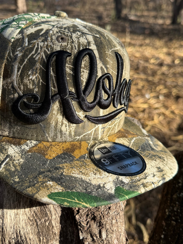 808ALLDAY New Era 9Fifty Real Tree Camo Aloha Snapback