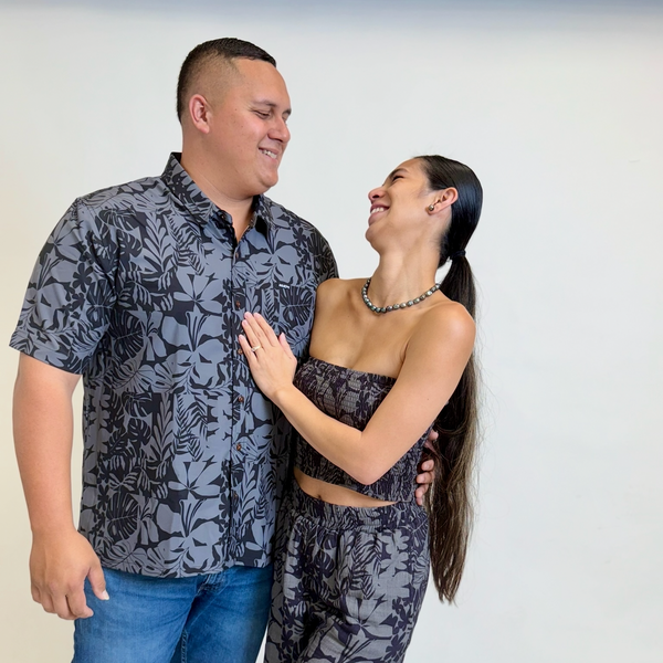 808ALLDAY Women's Black Floral Bandeau