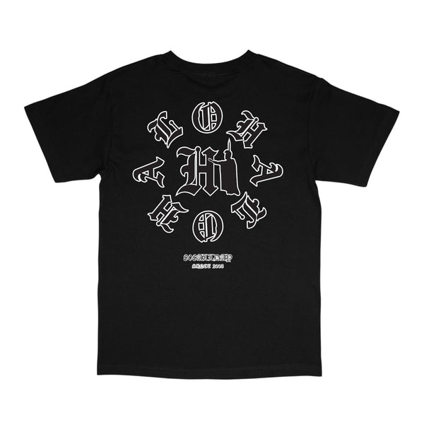 808ALLDAY Black Aloha OE Box Logo T-Shirt