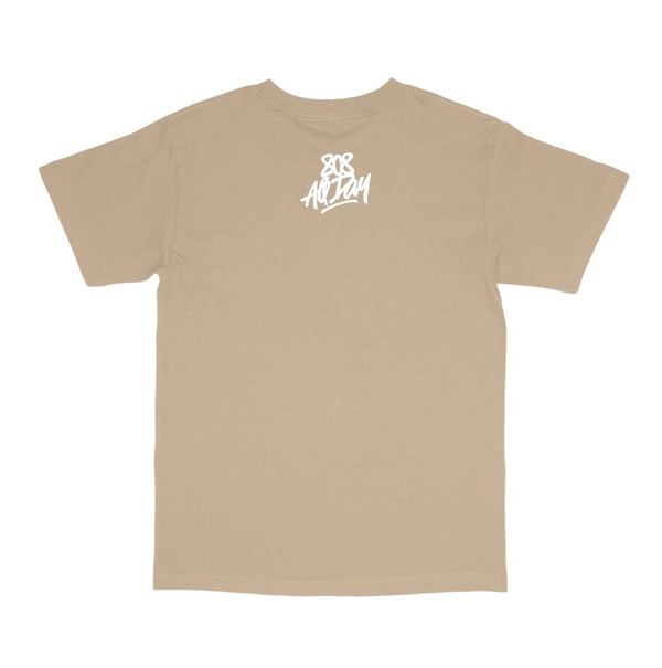 808ALLDAY  Camo Lucky Cat Sand T-Shirt