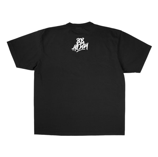 808ALLDAY Premium Max Heavyweight Lucky Cat Black Tee