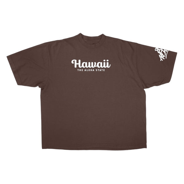 808ALLDAY Premium Max Heavyweight Aloha State Mocha Tee