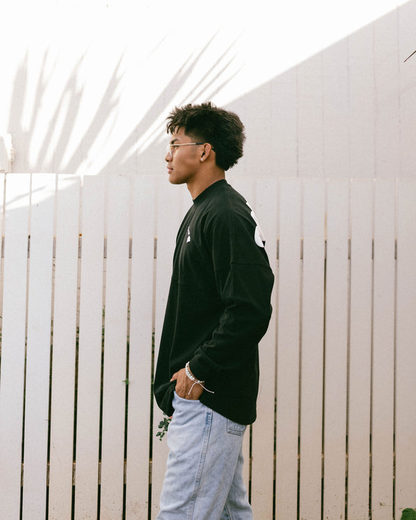 808ALLDAY Heavyweight Black Oversized Jersey L/S