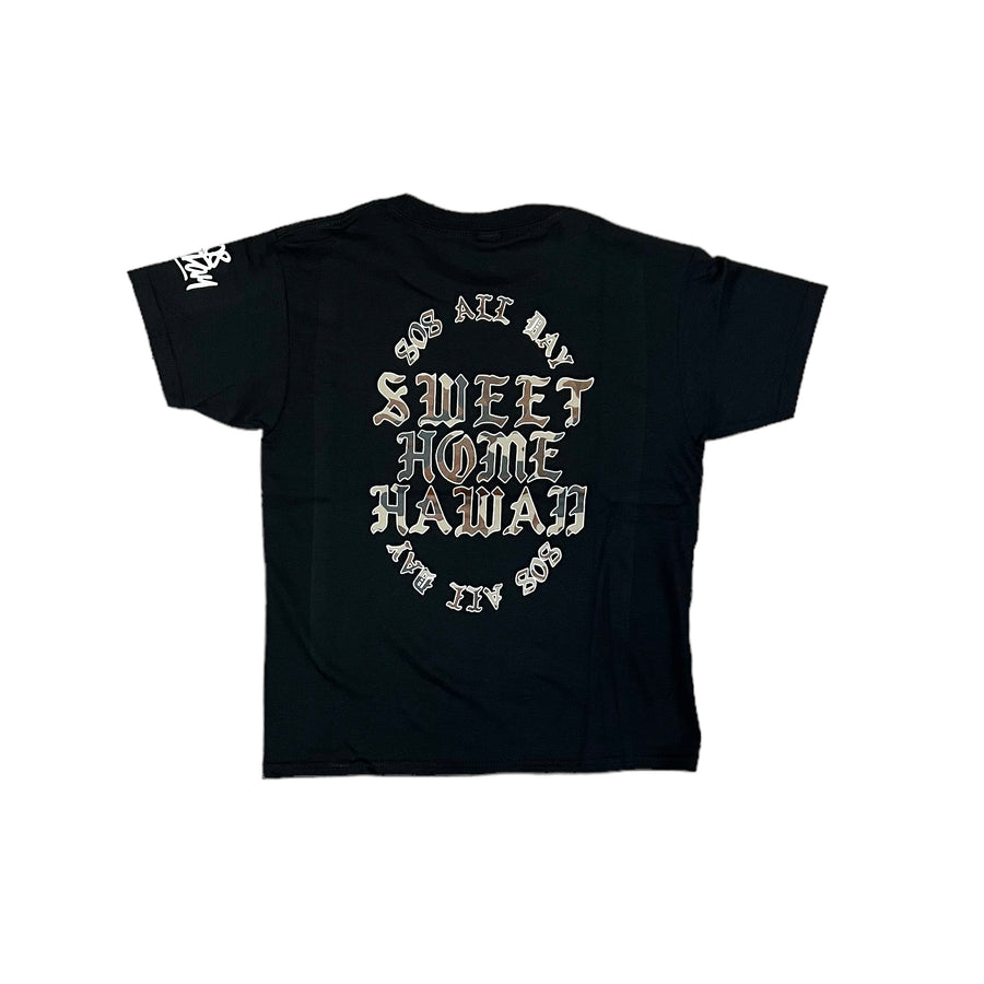 808ALLDAY Toddler/Youth SHH Camo Black T-Shirt