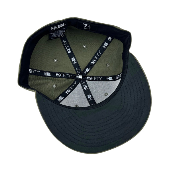 808ALLDAY New Era 59fifty Olive OE Hawaii Fitted Cap