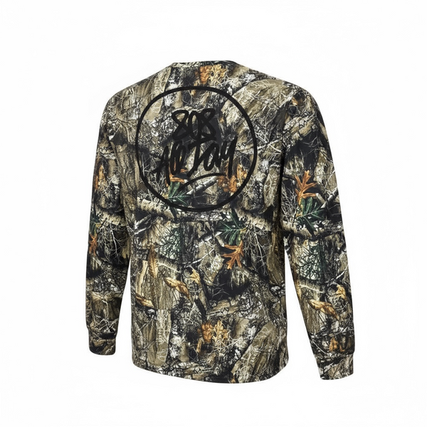 808ALLDAY Real Tree Circle Tag Dri Fit Performance L/S