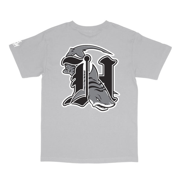 808ALLDAY Light Grey H Shark T-Shirt