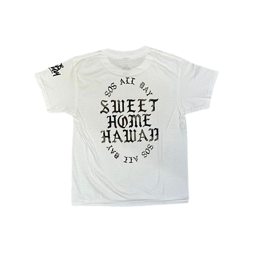 808ALLDAY Toddler/Youth SHH Camo White T-Shirt