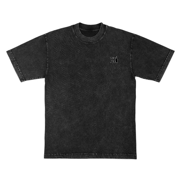 808ALLDAY Prm Max Heavyweight Mineral Washed HI Kam Black Tee