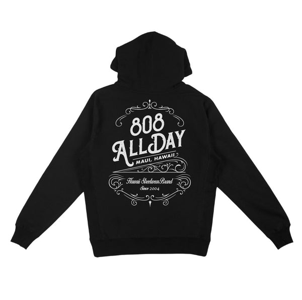808ALLDAY  ZIP Up Heavyweight Hawaii Streetwear Brand Hoodie