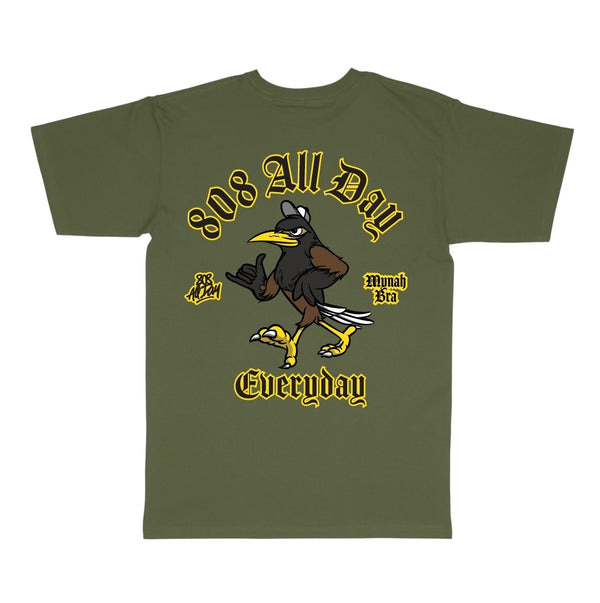 808ALLDAY Olive Mynah Bird T-Shirt