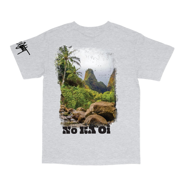 ONE EIGHTY MAUI Athletic Grey Vintage Iao T-Shirt