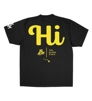 808ALLDAY Black/Pink Roll Call Puff Print T-Shirt