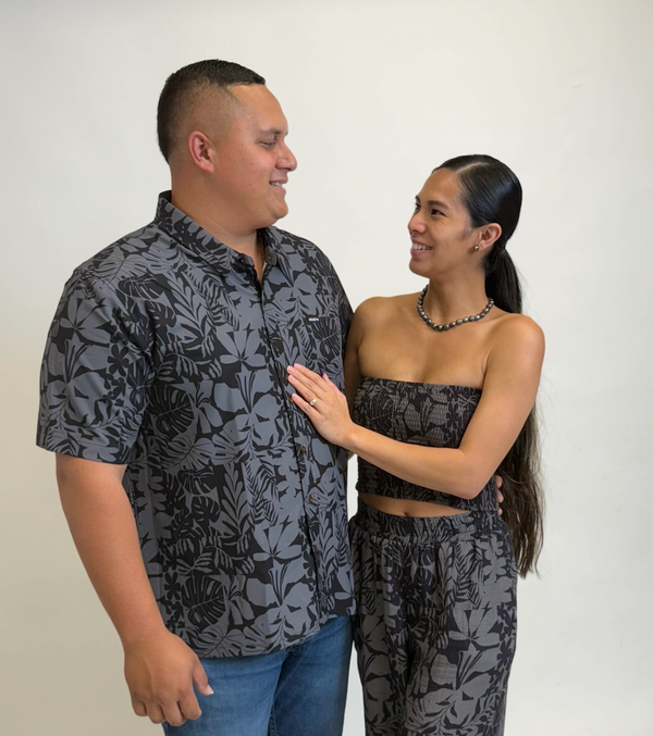 808ALLDAY Women's Black Floral Bandeau