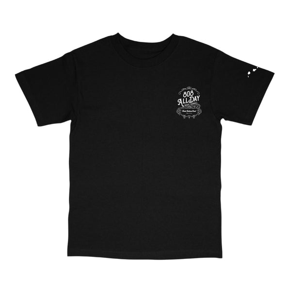 808ALLDAY Hawaii Streetwear Black T-Shirt