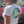 808ALLDAY Women's White/Teal Circle Floral Tag Crop Top