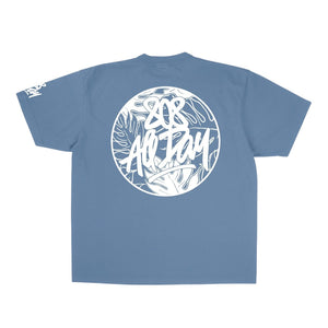 808ALLDAY Premium Max Heavyweight Floral Tag Washed Denim Tee