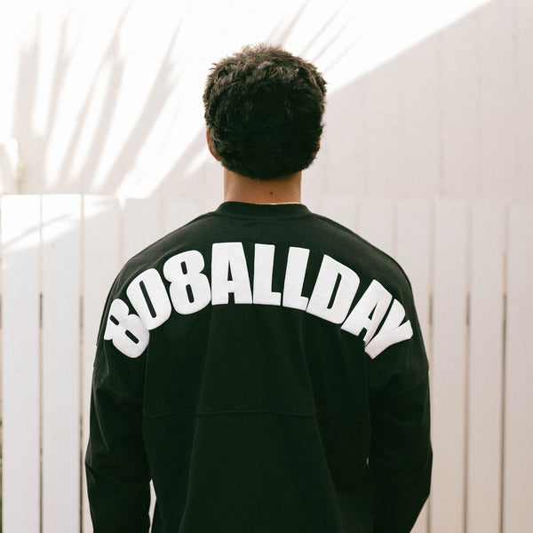 808ALLDAY Heavyweight Black Oversized Jersey L/S