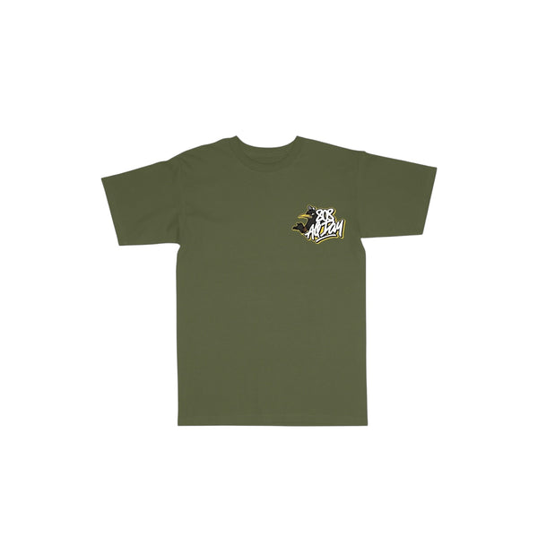 808ALLDAY Toddler/Youth Olive Mynah Bird Tee