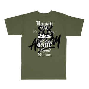 808ALLDAY Heavyweight Mineral Washed HI Kam Cocoa Tee