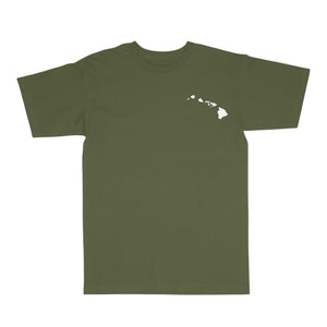 808ALLDAY Heavyweight Mineral Washed HI Kam Cocoa Tee