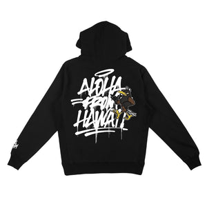 808ALLDAY Black Hawaii Hoodie