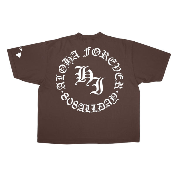 808ALLDAY PRM Heavyweight Aloha Forever Mocha Tee